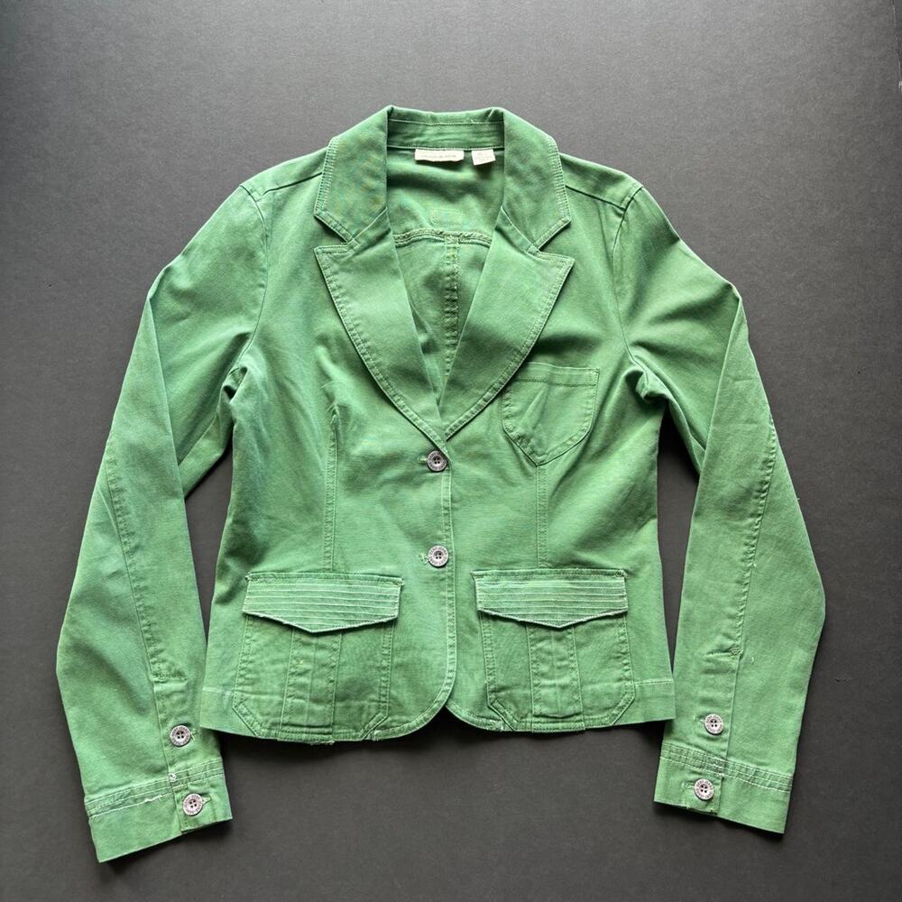DKNY Y2K green denim jacket  - size L